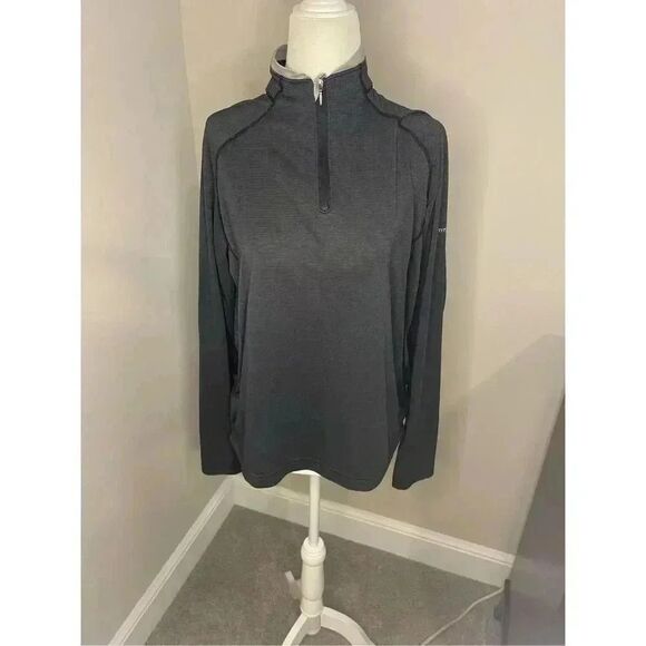 Columbia Women's Gray 1/4 Zip Long Sleeve Pullover Size L‎ Casual - Picture 1 of 8